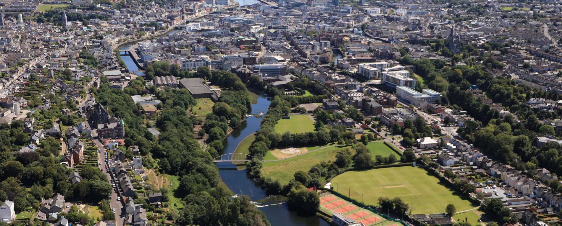 Aerial view of City