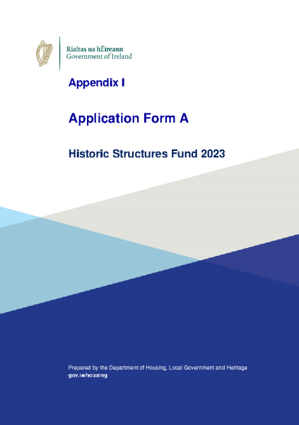 Historic Structures Fund 2023 Application Form front page preview
                              