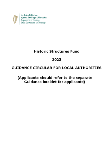 Historic Structures Fund 2023 Circular front page preview
                              