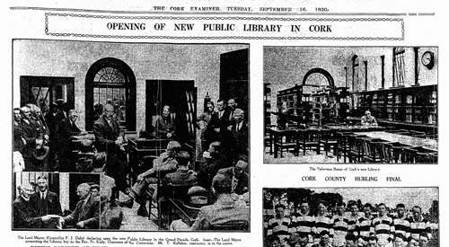 Cork-Public-Library-opening,-Cork-Examiner,-September-16,-1930