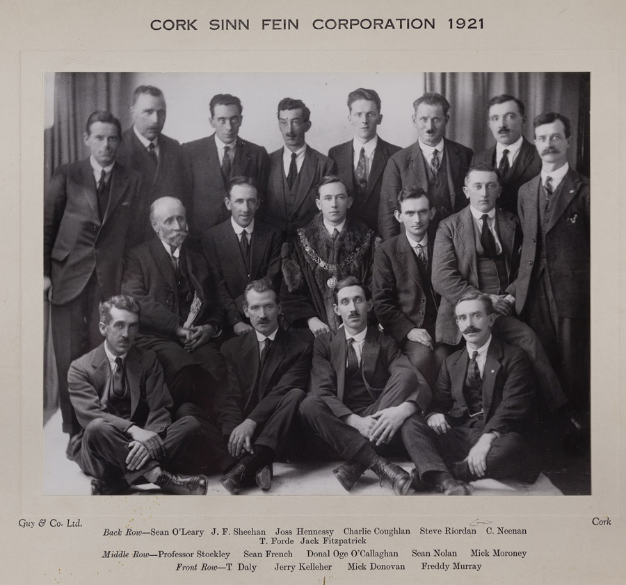 L1988.4-D2.10-Photo-Sinn-Fein-Members-of-Cork-Corporation-City-Council-1921-120-x-80cm