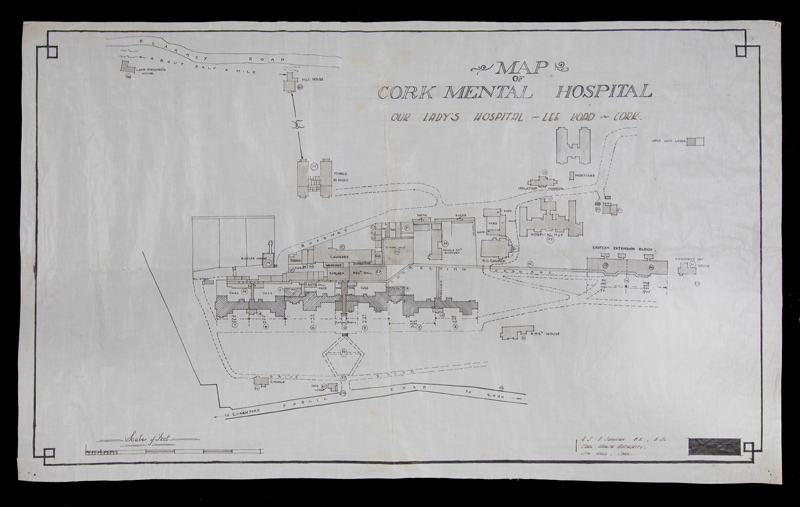 Map of Our Ladys Hospital (Cork Mental Asylum)