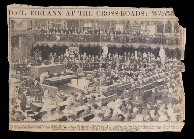 Newspaper-Clipping-of-the-first-Dail-Eireann-sitting-1919