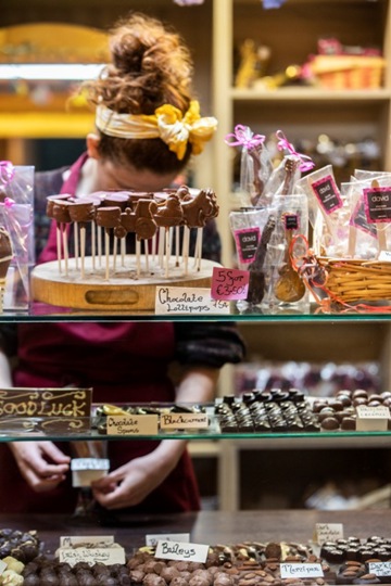 Chocolate lolly display