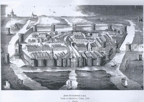 Old Picture of Cork 1500s