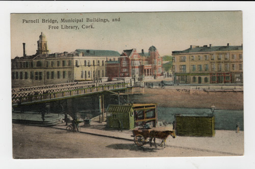 A-view-from-South-Mall-across-the-River-Lee-to-Cork-City-Hall-and-the-Carnegie-Library