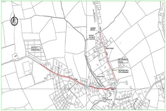 Kilcully Upper Glanmire Pedestrian Safety Scheme  - Figure 1 Kilcully Study Area