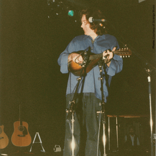 Rory playing at the music theatre in MTU