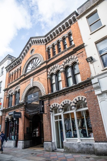 exterior shot of english market entrance, princes st