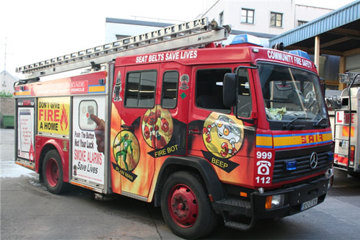 image of fire safety truck