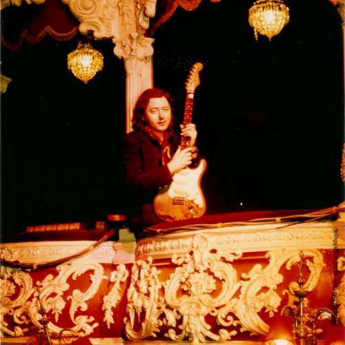 Rory Gallagher inside The Everyman Palace