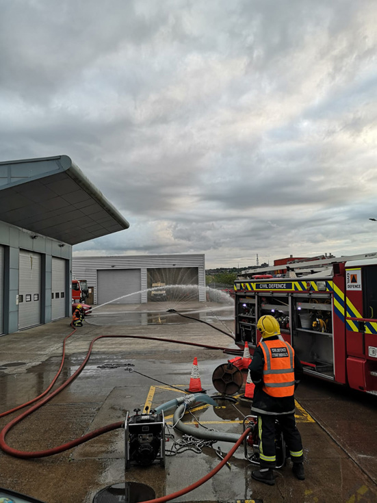 Auxiliary Fire Service training