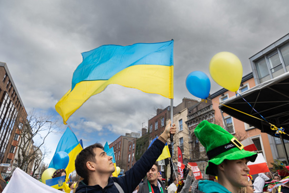 Ukraine-flag-Parade