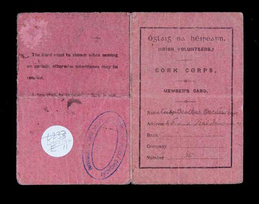 Membership-Card-Irish-Volunteers-Cork-Corps-owned-by-Terence-MacSwiney Membership-Card-Irish-Volunteers-Cork-Corps-owned-by-Terence-MacSwiney