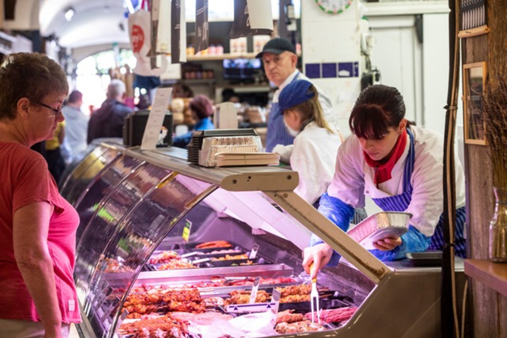 image of meat display