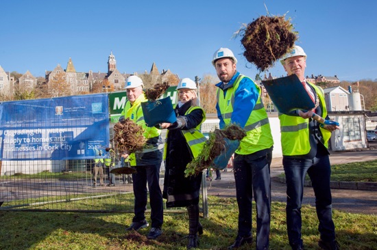 Sod turning Lee Road Water Treatment Plant