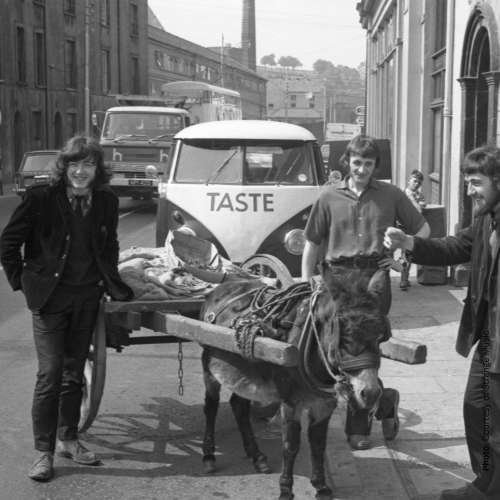 Rory with Taste in front of the Taste van outside The Cavern Club