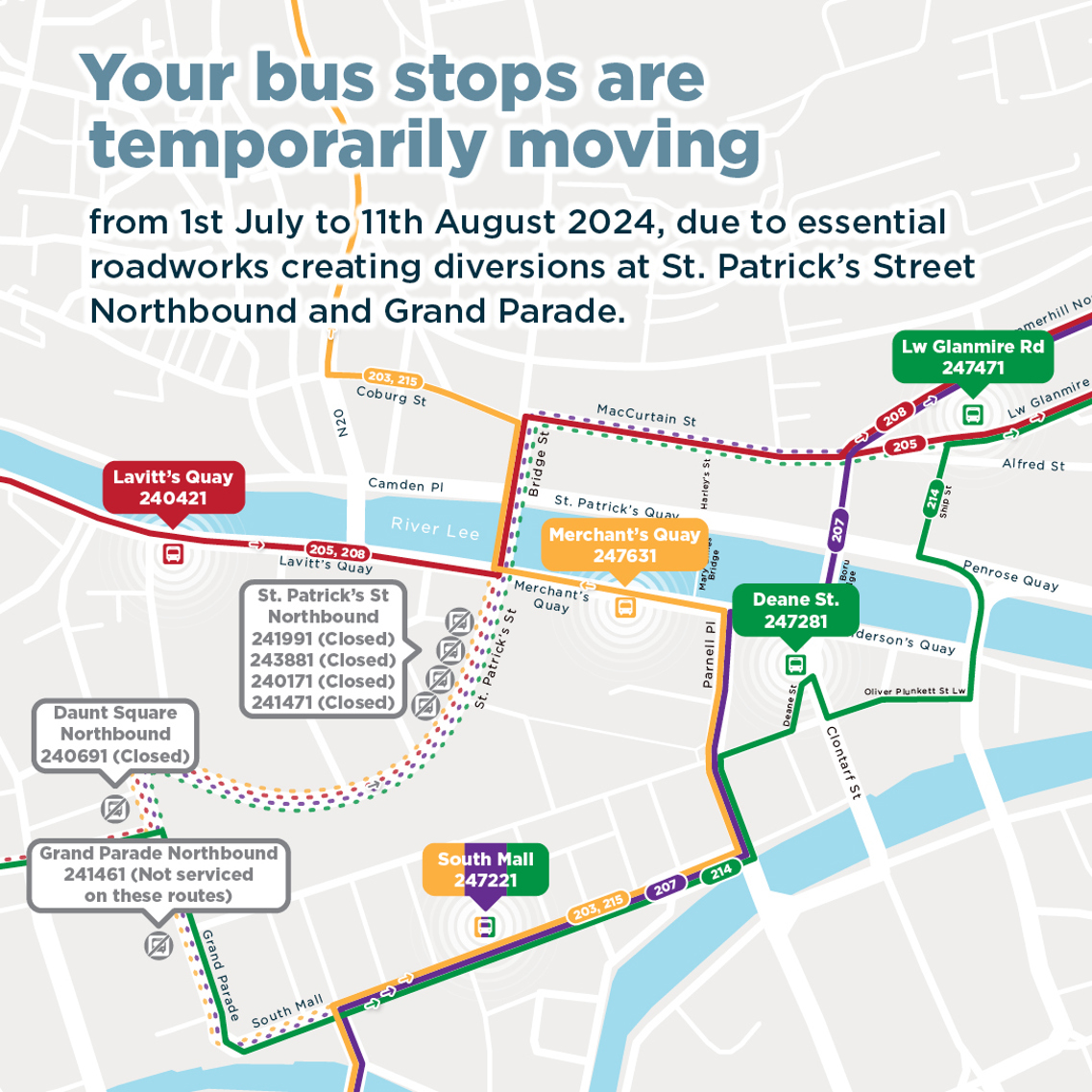 CCPRS Bus stops