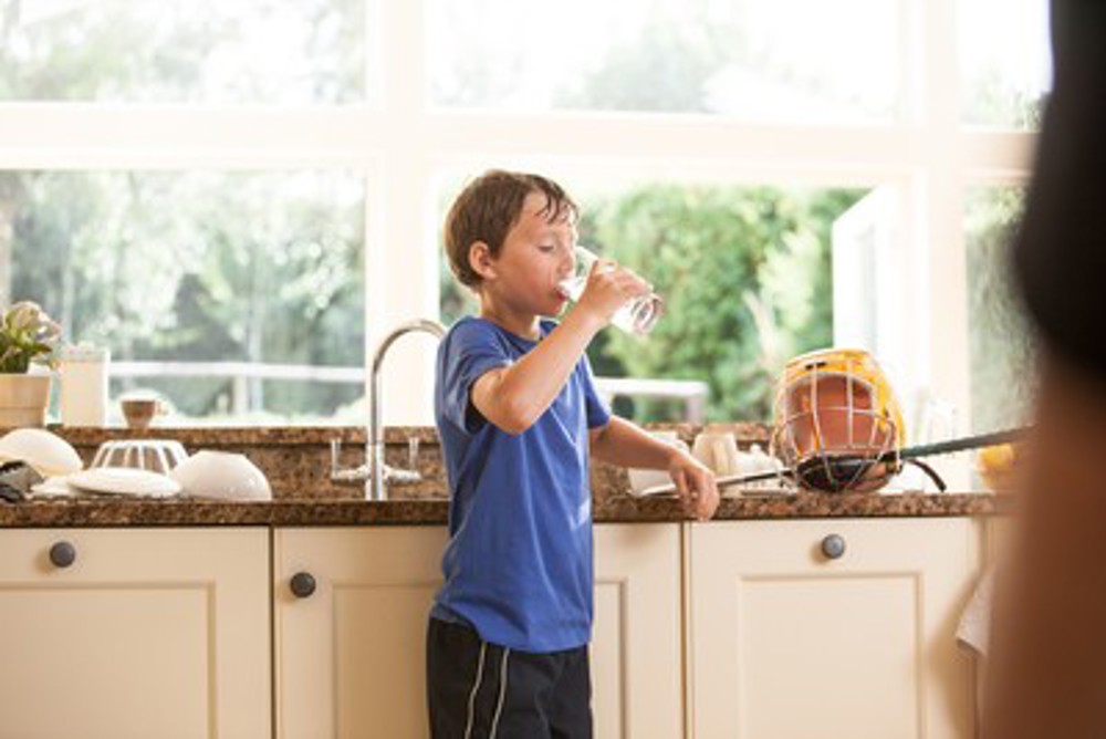 Boy-drinking-water