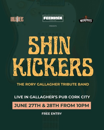 Gallagher's Music Festival Poster; Shin Kickers at Gallagher's Pub