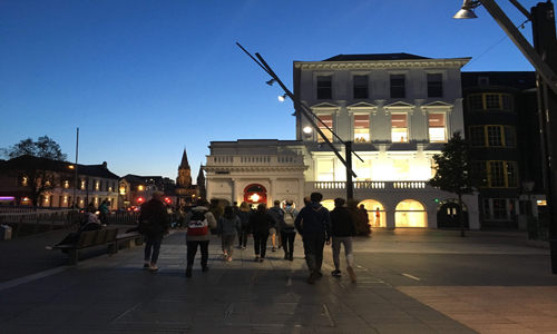 Image of MTU CCAD 46 Grand Parade by night