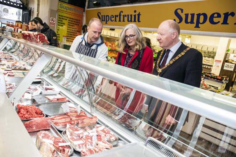 Lord Mayor visit to English Market March 2020