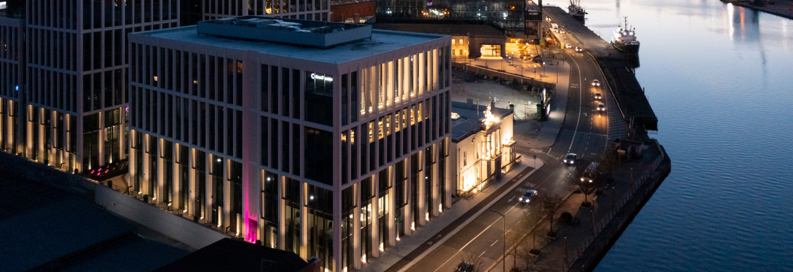 Penrose Dock at night