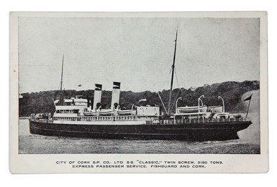 2007.17.70-D21.4-Postcard-SS-Classic-Fishguard-Cork-Ferry